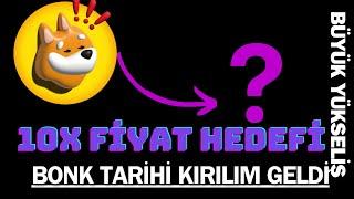 BONK COİN TARİHİ KIRILIM GELDİ '' BÜYÜK BOĞA FİYAT HEDEFİ '' SOLANA COİN SON DAKİKA KRİTİK HABER