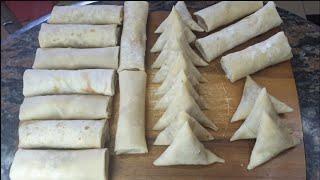 How To Make Chicken Samosas & Springrolls For Beginners-A Step By Step Tutorial