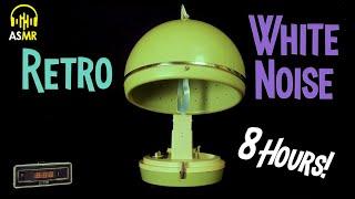 White Noise Therapy - 1960s Bonnet HAIR DRYER 8 Hours! ASMR - Relax Sleep  Concentrate