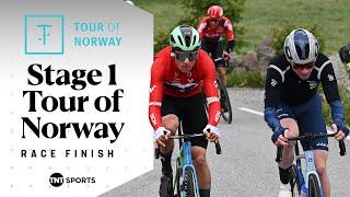 BRILLIANT WIN!  | Men's Tour of Norway Stage 1 Race Finish | TNT Sports Cycling