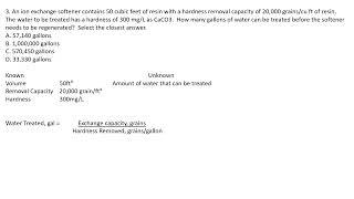 Water Treatment Math Quiz # 08