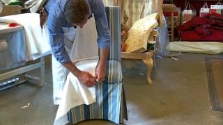 Learn how to make a Slipcover for a Parsons Chair