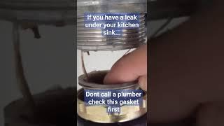 If you have a Leak under your kitchen sink try this first #plumbing #shorts