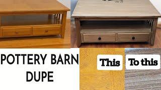 POTTERY BARN Dupe DIY furniture makeover  | Beginner Friendly Furniture Flip | Easy Steps