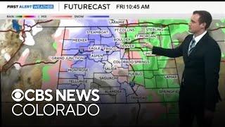 High fire danger, wind, rain and snow move across Colorado to end the week