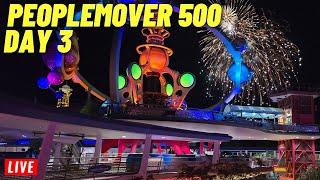  LIVE: PeopleMover 500 let's ride 500 Miles Day 3 at Magic Kingdom, Walt Disney World 1/6/2025