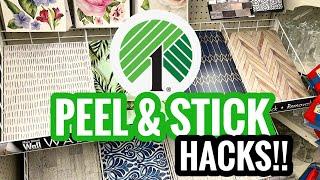 YOU WON’T BELIEVE WHAT I MADE USING DOLLAR TREE PEEL AND STICK WALLPAPER!