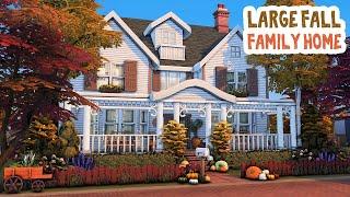 Large Fall Family Home || The Sims 4: Speed Build