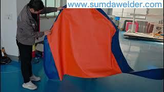 SD-W900 Hot air welder machine for PVC tarpaulin door welding with curved shape