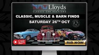 Lloyds Auctions Classic, Muscle and Barn Finds. Live Auction Event October 2024