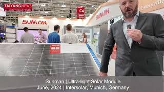 Sunman Speaks About Its Solar PV Products To TaiyangNews