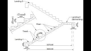 DESIGN OF STAIRCASE / IS 456:2000 / LIMIT STATE DESIGN