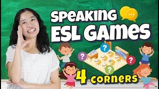 ESL Games - 4 Corners 🟨 | Easy to Use Speaking Activity