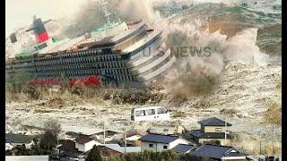 SCARY NATURAL DISASTERS! GIANT WAVES IN HURRICANE & TSUNAMI CRASH SHIPS & CARS