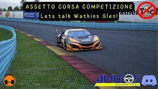 Assetto Corsa Competizione | Lets talk Watkins Glen | ACC track guide for the non aliens