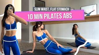 10 MINS PILATES FLAT STOMACH in 30 Days | Belly Fat Burn | WORKOUT CHALLENGE