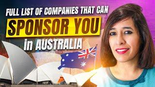 Best 5 Jobsites In Australia For Visa Sponsorship | Full List Of Sponsoring Companies