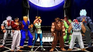 [KOF Mugen] Memorial | KOF Violent Karate Clan vs SF Crazy Karate Clan [ 4vs4 ]