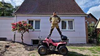 ЖИВЁМ В ГОРОДЕ НО КАК В ДЕРЕВНЕ / ДОУТЕПЛЯЛ ДОМ / ОТРЕМОНТИРОВАЛ КВАДРИК . #домвлесу