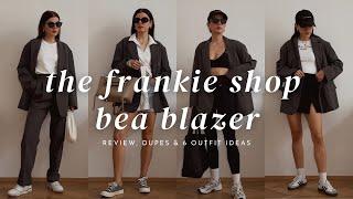 HOW TO STYLE OVERSIZED BLAZERS | The Frankie Shop Bea Blazer, 6 Outfit Ideas, Review, Sizing, Dupes