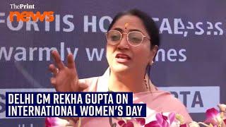 Delhi CM Rekha Gupta attends International Women's Day celebrations at Fortis Hospital