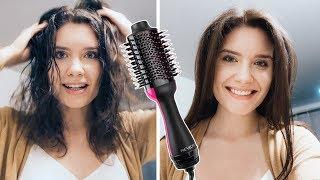 Curly Hair vs Revlon Salon One Step Hair Dryer & Volumizer | Demo & Hair Tutorial