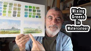 How to Mix Greens in Watercolours | A Real-Time Tutorial.