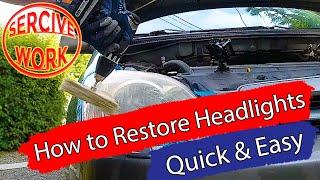 DIY / How to Restore Headlights - Quick and Easy - Service Work - Bildilla Magasin