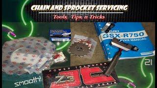 Chain and Sprocket Servicing Tools Tips n Tricks