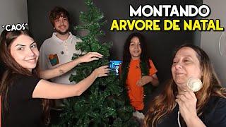 BRINO MONTANDO ÁRVORE DE NATAL COM A FAMÍLIA! DONA CLÁUDIA, PRODUÇÃO E PEPITO!