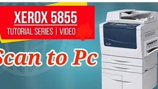 xerox 5855 photocopier|| Scan to PC(Wifi)|How scan document