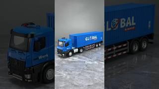 Container Truck Diecast | Collectible Transport Vehicle with Lights, Sounds & Pull-Back Action