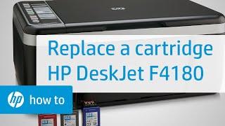 Replace the Cartridge | HP Deskjet F4180 All-in-One Printer | HP