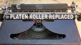 1936 Royal Deluxe Typewriter Replaced Chipped Bad Platen Roller, Remove and Install, Restored Print