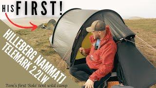Wild Camping in the Hilleberg Nammatj & Nordisk Telemark 2.2LW | Tom's First Solo Night ! (WINDY!)