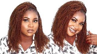 Beautiful Kinky Afro Twist Braid Hairstyle That She Loves ft Qvr Hair
