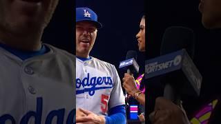 Freddie Freeman on splitting the series against the Braves #dodgers #mlb #braves #fyp