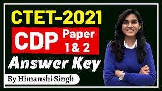 CTET-2021 | CDP Paper (1+2) Answer Key Analysis | Let's LEARN