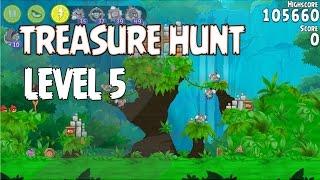 Angry Birds Rio Level 5 Treasure Hunt Walkthrough 3 Star