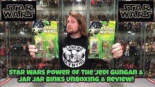 Star Wars Power of The Jedi Jar Jar Binks & Gungan Warrior Unboxing & Review!