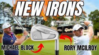 RORY MCILROY & MICHAEL BLOCK - NEW IRONS!!