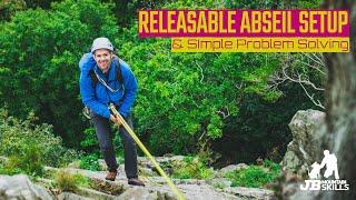 Releasable Abseil Setup, a great way to introduce novice climbers to abseiling and rappelling!