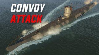 Convoy Attack!  || U-Boat Gameplay!