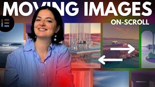 MOVING IMAGES ON SCROLL - Elementor Wordpress Tutorial Flex Container