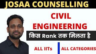 JOSAA COUNSELLING |ALL IITs CUT OFF |CIVIL ENGINEERING | ALL CATEGORY @EduEasy.