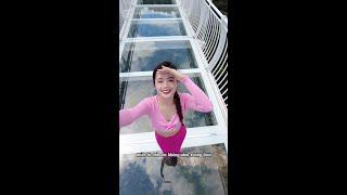 Cầu Kính Bạch Long dài nhất Thế Giới  || World longest glass bridge in Moc Chau Viet Nam #shorts