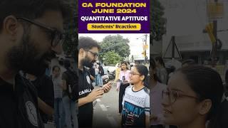 CA Foundation Quantitative Aptitude Exam Review #Shorts #CAFoundation #PW