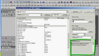 89. Shortcut and MIDI Triggers в Adobe Audition | Auditionrich.com