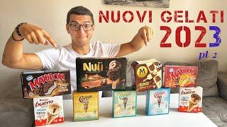 parte 2: NUOVI GELATI 2023 - kinder bueno ; maxibon ; cornetto algida ; nuii; magnum - no sub Eng