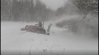 Lake Effect Snow: Massey Ferguson 1428v and AgroTrend 60" Snowblower